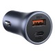 Baseus CCJDZ-CX Car Charger With USB C to IP (1M) Cable Black (40W)